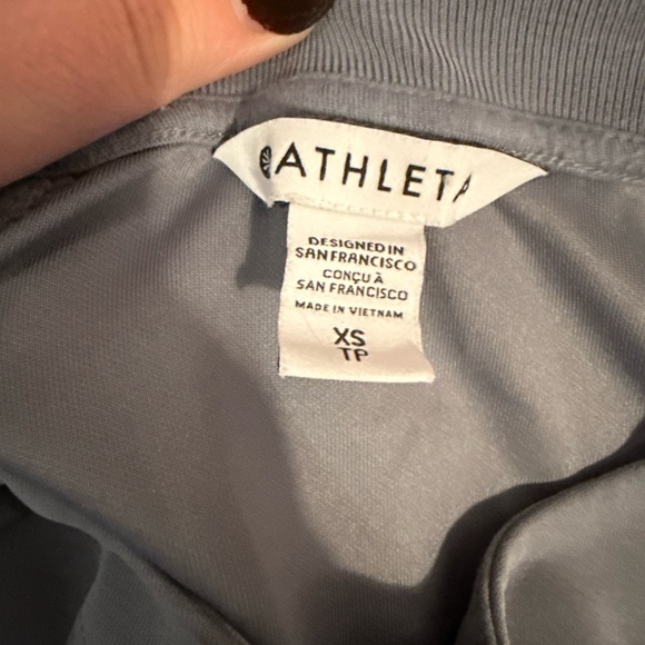 Athleta Seasoft Crewneck & Wide-Leg Pants in color coastline blue size XS - Picture 6 of 13